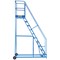 Climb-It Warehouse Safety Steps, 10 Tread, Blue