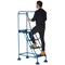 Climb-It Domed Feet Anti Slip Step, 4 Tread, Blue