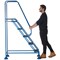 Climb-It Domed Feet Anti Slip Step, 5 Tread, Blue