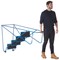 Climb-It Tilt N Pull Steps, 4 Tread, Blue