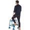 Climb-It Domed Feet Handy Step with No Handrail, 2 Tread, Blue