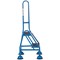 Climb-It Domed Feet Handy Step with Side Handrail, 2 Tread, Blue
