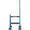 Climb-It Domed Feet Handy Step with Side Handrail, 2 Tread, Blue