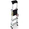 Climb-It Professional Aluminium Step Ladder with Carry Handle, 3 Tread, Silver Climb-It Professional Aluminium Step Ladder with Carry Handle, 3 Tread, Silver