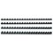 GBC Plastic Binding Combs, 21 Ring, 19mm, Black, Pack of 100