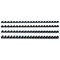 GBC Plastic Binding Combs, 21 Ring, 19mm, Black, Pack of 100