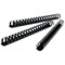 GBC Plastic Binding Combs, 21 Ring, 25mm, Black, Pack of 50