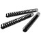 GBC Plastic Binding Combs, 21 Ring, 45mm, Black, Pack of 50