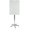 Bi-Office Business Glass Mobile Easel, Drywipe Glass Surface, Chrome Structure, 700x1000mm