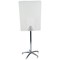 Bi-Office Business Glass Mobile Easel, Drywipe Glass Surface, Chrome Structure, 700x1000mm