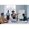 Bi-Office Business Glass Mobile Easel, Drywipe Glass Surface, Chrome Structure, 700x1000mm