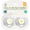 Glow in the Dark Soothers/Dummies, Twin Pack, Assorted, Pack of 24