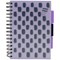 Europa Splash Project Book, A5, Ruled & Perforated, 200 Pages, Purple, Pack of 3
