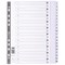 Guildhall File Dividers, 1-20, Mylar Tabs, A4, White