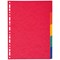 Exacompta Recylced Subject Dividers, 5-Part, Blank Multicolour Tabs, A4, Multicolour