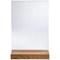 Exacompta Portrait Stand Up Sign Holder A4 with Wood Base