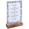 Exacompta Portrait Stand Up Sign Holder A5 with Wood Base