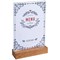 Exacompta Portrait Stand Up Sign Holder A5 with Wood Base