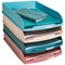 Exacompta Skandi Recycled Plastic Letter Trays, Assorted, Pack of 4 Exacompta Skandi Recycled Plastic Letter Trays, Assorted, Pack of 4