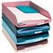 Exacompta Skandi Recycled Plastic Letter Trays, Assorted, Pack of 4 Exacompta Skandi Recycled Plastic Letter Trays, Assorted, Pack of 4