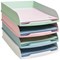 Exacompta Autentik Letter Trays A4+ Assorted (Pack of 4)