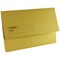 Guildhall Document Wallets, 285gsm, Foolscap, Yellow, Pack of 50