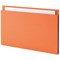 Guildhall Square Cut Folders, 315gsm, Foolscap, Orange, Pack of 100