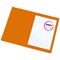 Guildhall Square Cut Folders, 315gsm, Foolscap, Orange, Pack of 100