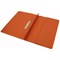 Guildhall Back Pocket Transfer Files, 285gsm, Foolscap, Orange, Pack of 25