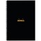 Rhodia Wirebound Business Notebook, A4, Ruled & Perforated, 160 Pages, Black, Pack of 3