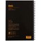 Rhodia Wirebound Business Notebook, A4, Ruled & Perforated, 160 Pages, Black, Pack of 3