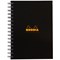 Rhodia Wirebound Business Notebook, A5, Ruled & Perforated, 160 Pages, Black, Pack of 3