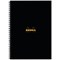 Rhodia Wirebound Meeting Notebook, A4, Ruled, 160 Pages, Black, Pack of 3