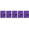 Europa Notebook, A5, Ruled & Perforated, 180 Pages, Purple, Pack of 5