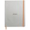 Clairefontaine Rhodiarama Notebook 80 Lined Pages A4+ Silver Cover