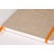 Rhodiarama Italian Leatherette Meeting Book, A5+, 160 Pages, Beige