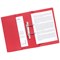 Guildhall Front Pocket Transfer Files, 315gsm, Foolscap, Red, Pack of 25