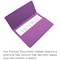 Exacompta Forever Document Wallets, 300gsm, Foolscap, Purple, Pack of 25