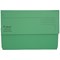 Exacompta Forever Document Wallets, 300gsm, Foolscap, Green, Pack of 25