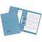 Guildhall Pocket Transfer Files, 420gsm, Foolscap, Blue, Pack of 25