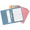 Guildhall Front Pocket Transfer Files, 420gsm, Foolscap, Blue, Pack of 25