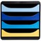 Exacompta Bee Blue Big Box Recycled 4 Drawer Set, Multi-Coloured