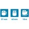 Exacomtpa Safe Contact Credit Card Receipt Roll, 57mmx40mmx18m, Pack of 20