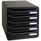 Exacompta Big Box Plus 5 Drawer Set, Black