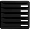 Exacompta Big Box Plus 5 Drawer Set, Black Exacompta Big Box Plus 5 Drawer Set, Black