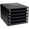 Exacompta Recycled 5 Drawer Set, Black Exacompta Recycled 5 Drawer Set, Black