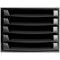 Exacompta Recycled 5 Drawer Set, Black Exacompta Recycled 5 Drawer Set, Black