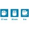 Exacomtpa Safe Contact Credit Card Receipt Roll, 57mmx30mmx9m, Pack of 20