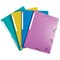 Exacompta Forever Young 3 Flap Elasticated Folder, A4, Assorted, Pack of 4