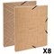 Exacompta Eterneco Box File, 25mmSpine, A4, Assorted, Pack of 8